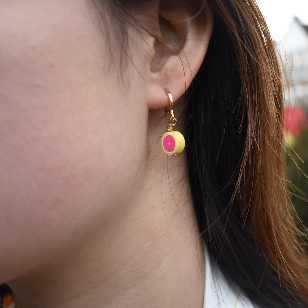 Grapefruit Earrings | by Ifemi Jewels