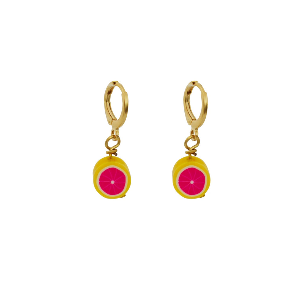 Grapefruit Earrings | by Ifemi Jewels